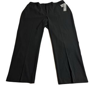 Catherines Secret Slimmer Dress Pants Women’s Plus 22 W Straight Black NWT